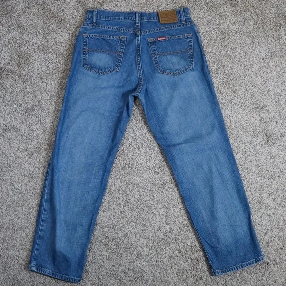 Vintage Polo Jeans Co Ralph Lauren Saturday Jean Womens 8x29 Blue Straight Leg - Picture 2 of 12